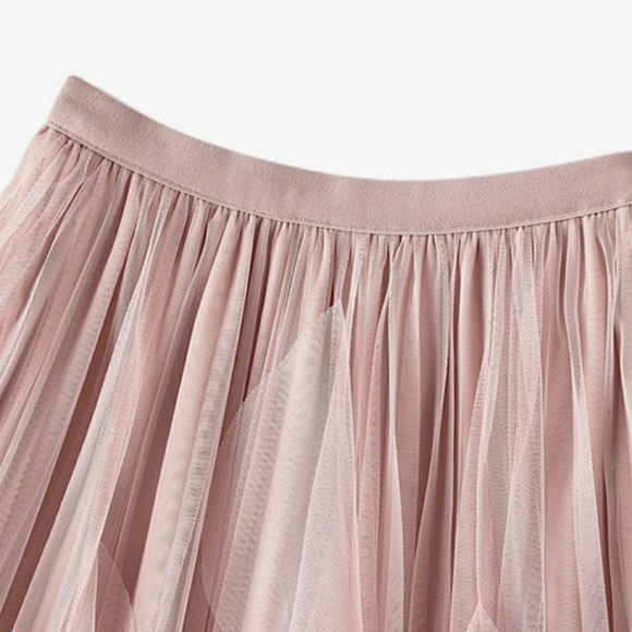 🆕⭐ Blush pink tulle midi skirt - Picture 9 of 13